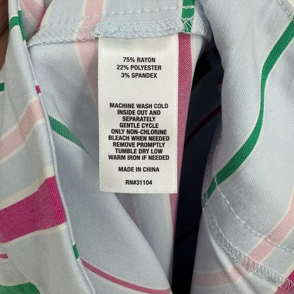 Crown & Ivy Women's Multicolor Striped Mini Skirt with Ruffles NWT Size 12